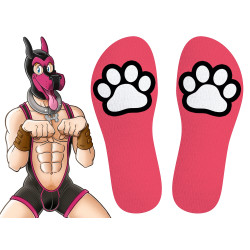 Kinky Puppy Socks Chaussettes Paw Kinky Puppy Roses